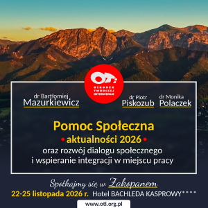 Pomoc społeczna  – aktualności 2026 oraz rozwój dialogu społecznego i wspieranie integracji w miejscu pracy