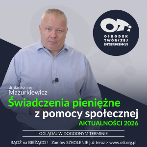 Świadczenia pieniężne z pomocy społecznej – aktualności 2026